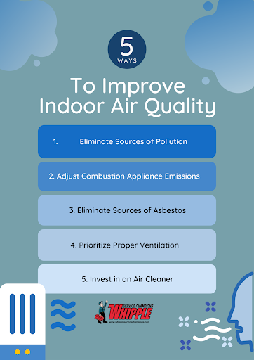 5 Ways to Improve Indoor Air Quality infographic