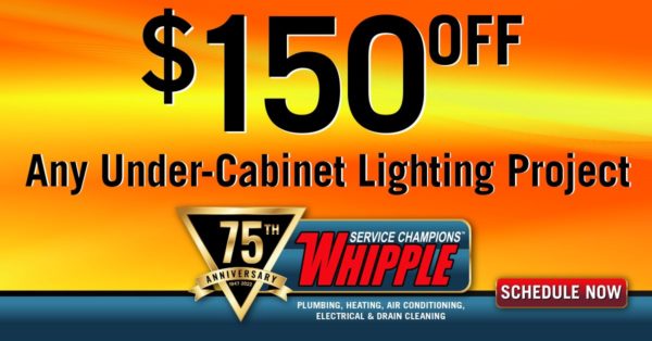 $150 OFF Any Under-Cabinet Lighting Project